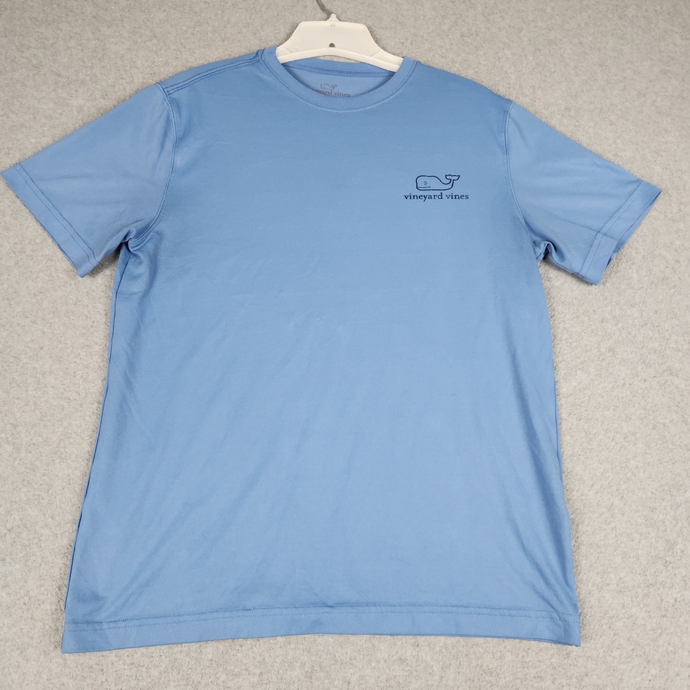 Vineyard Vines Performance T-Shirt Mens Small Blue Logo Short Sleeve Athleisure